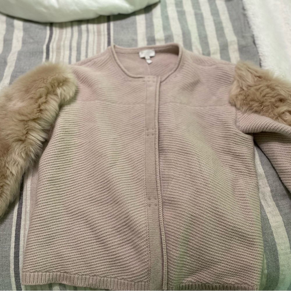 ESCADA NUDE PINK WITH FUR